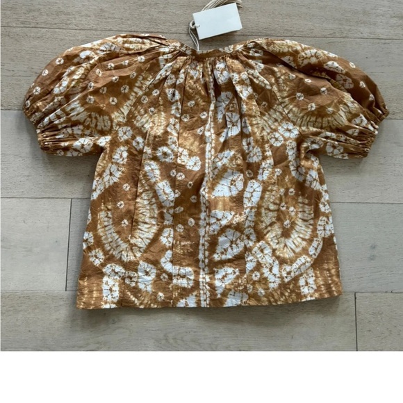 NWT Ulla Johnson Finn Top ochre Shibori size 6 - Picture 6 of 10